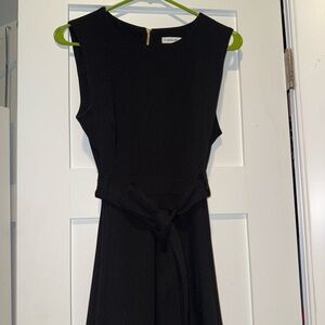 Calvin Klein Black Belted Dress - Size 10 | Worn Once